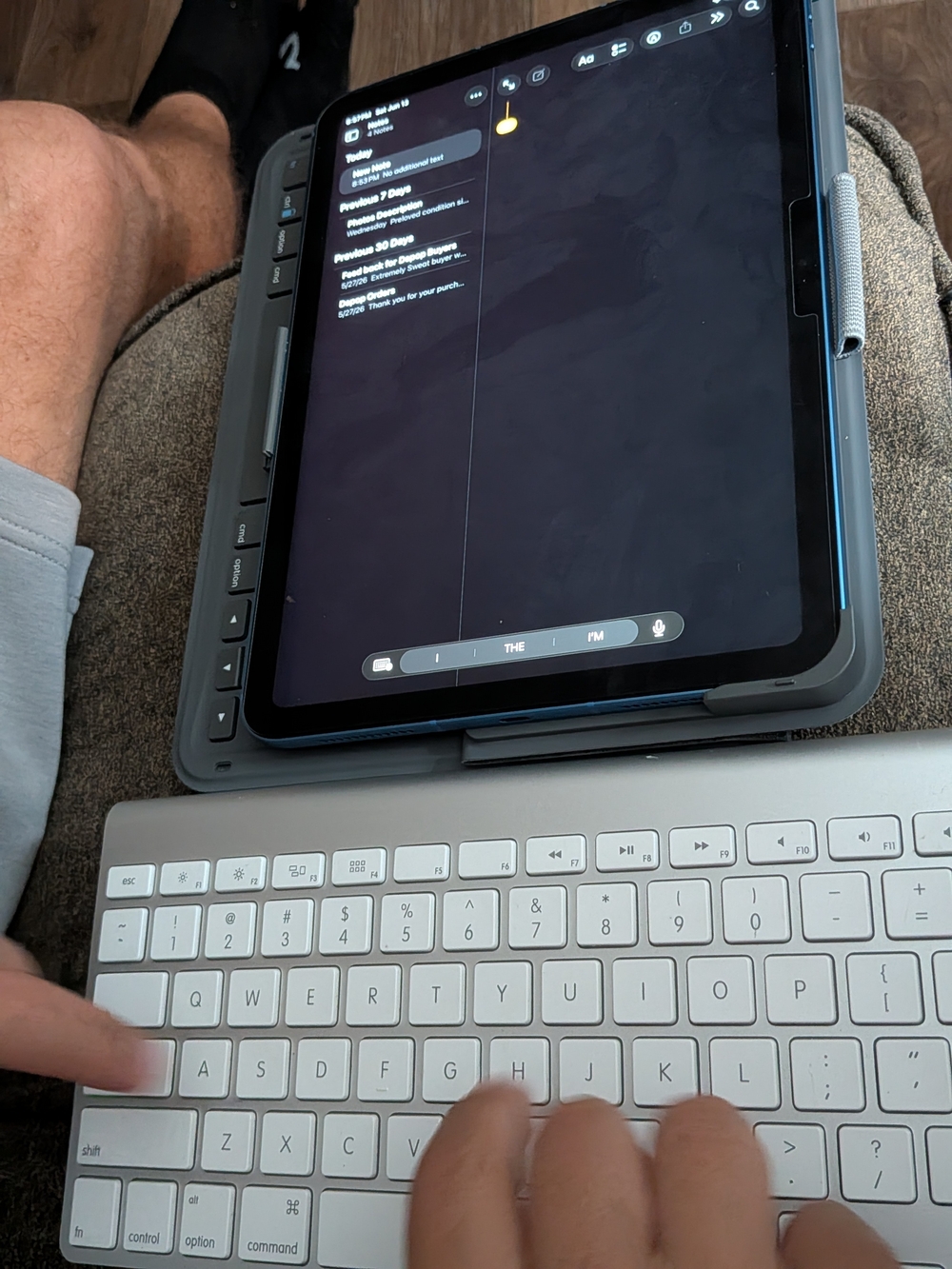 I Mac Wireless Aluminum Bluetooth Keyboard - Silver - Picture 3 of 3